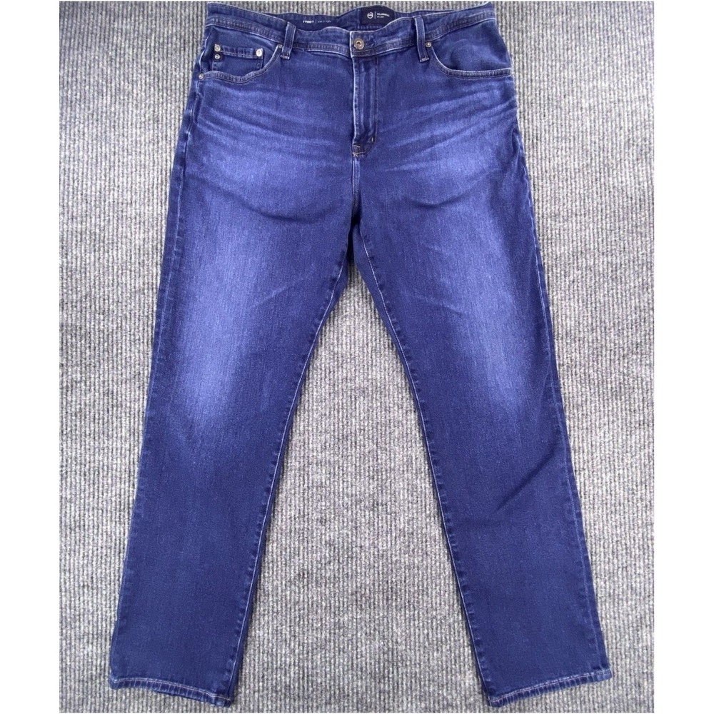 AG Adriano Goldschmied Everett Slim Straight Jeans Mens 40x32 Blue Denim Classic